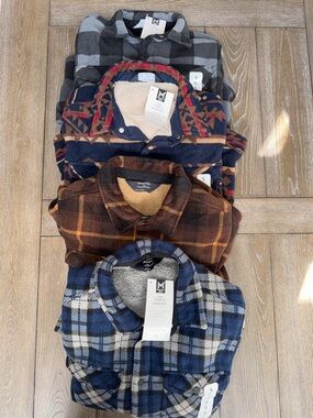 Member’s Mark Men’s Fleece Shacket (Bundle of 4)